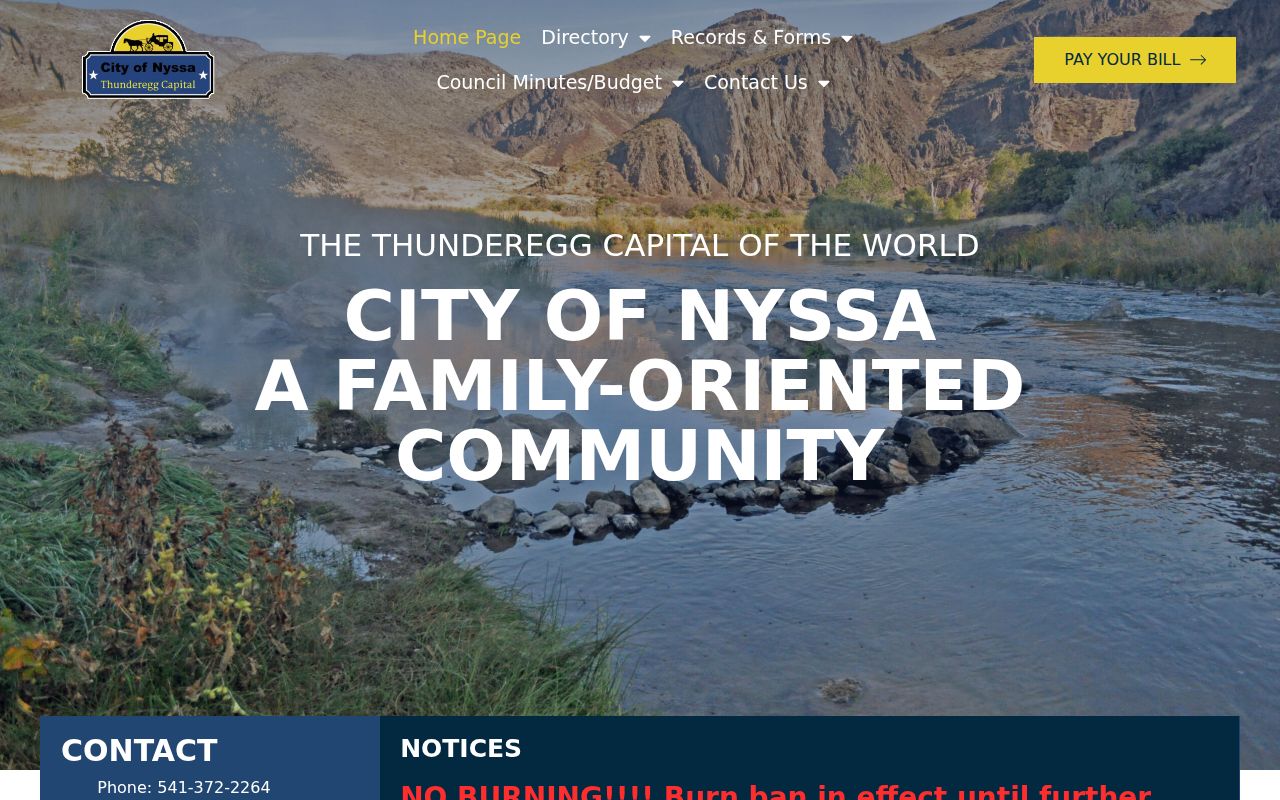 Nyssa criminal records official city source